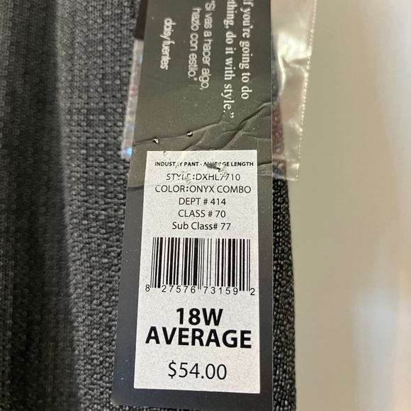 NWT Daisy Fuentes Woman Black/Gray Dress Pants - Picture 6 of 11